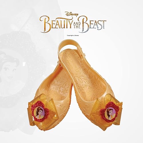 DISGUISE Sapatos Belle oficiais da Disney para meninas, vestido de princesa para meninas tamanho 11/12