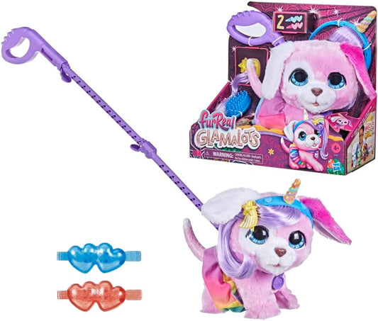 Hasbro FurReal Glamalots Juguete interactivo para mascotas, 7 accesorios, edades 4+, multicolor (F1544)
