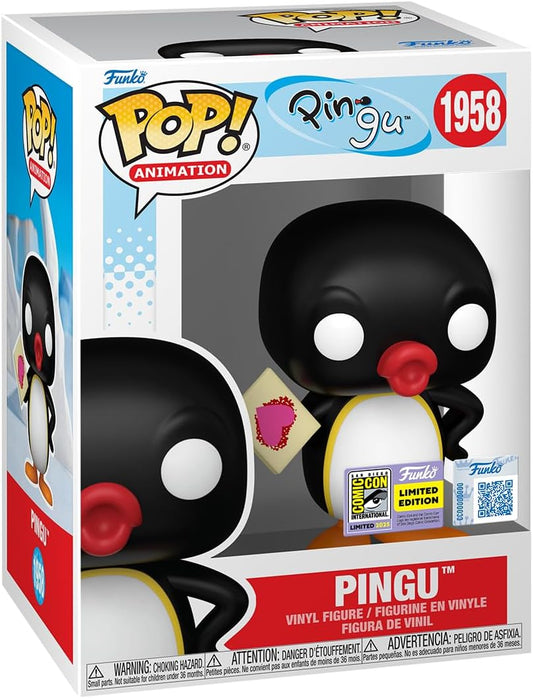 Funko Pop! Vinil: Pingu - Pingu (Artesanato) - Exclusivo da Amazon - Figura de vinil colecionável - Ideia de presente - Produtos oficiais - Brinquedos para crianças e adultos - Fãs de cinema - Figura modelo para colecionadores