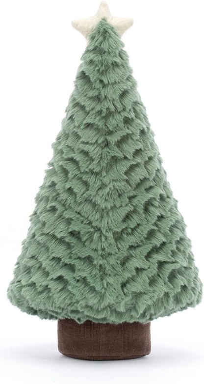 Jellycat Decoração de pelúcia colecionável para árvore de Natal Amuseable Blue Spruce