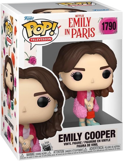 Funko Pop! Television: Emily In Paris – Emily Cooper - Figura de vinil colecionável - Ideia para presente - Produtos oficiais - Brinquedos para crianças e adultos - Fãs de TV - Figura modelo para colecionadores e exposição
