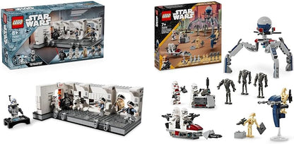 LEGO Star Wars embarcando no conjunto Tantive IV, um brinquedo montável New Hope para meninos, meninas e crianças com mais de 8 anos, com 7 minifiguras incl. Darth Vader e ARC Trooper Fives do 25º aniversário, ideia de presente 75387