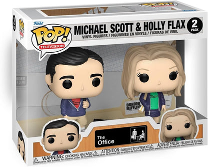 Funko Pop! Television: The Office S9 - Michael Scott e Holly - (2PK) - Boneco colecionável de vinil - Ideia para presente - Produtos oficiais - Brinquedos para crianças e adultos - Fãs de TV - Boneco modelo para colecionadores