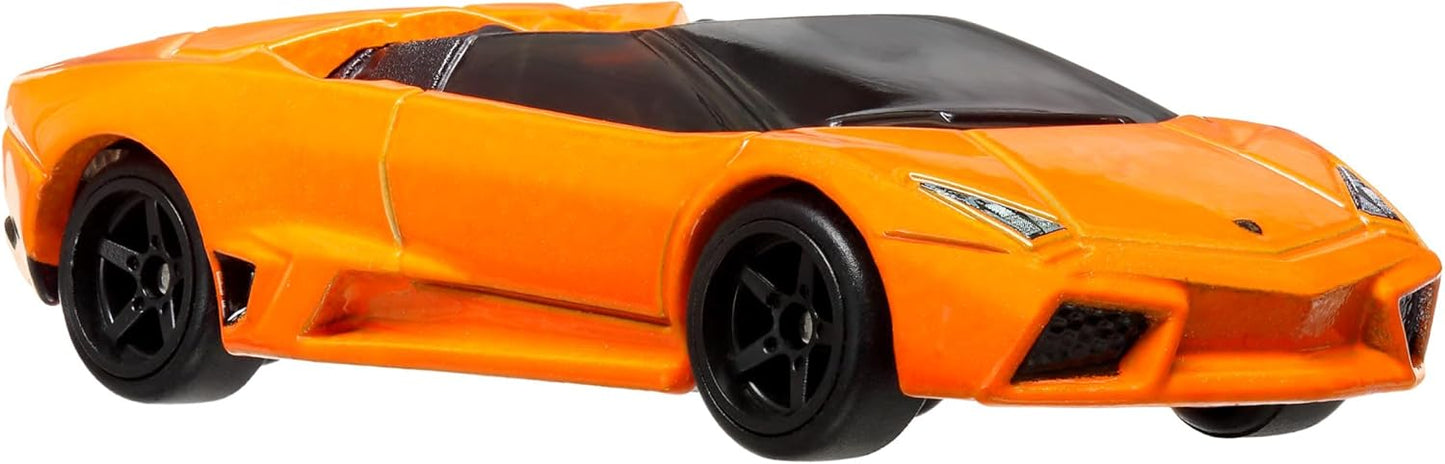 Hot Wheels Premium Car Culture Carrinho de Brinquedo Colecionável, Lamborghini Reventon Roadster em escala 1:64, modelo Die-Cast, Veículo Exótico e Invejável com Pneus Real Riders, HKC76
