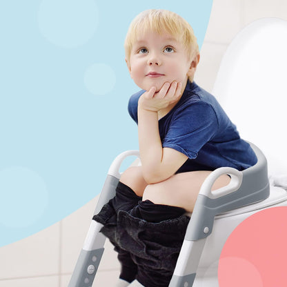 KIDOOLA Assento de escada ajustável para penico, desfralde e uso do banheiro