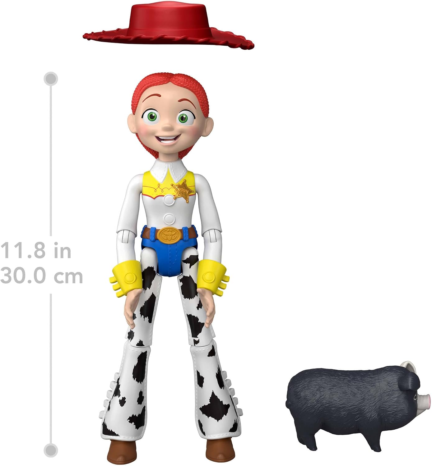 Mattel Disney e Pixar Toy Story 5 Jessie "Critter Talk" | Boneco de Ação Articulado de 30 cm (12 polegadas) com Jimmy Dean, Mais de 35 Sons e Frases do Filme, JKL99