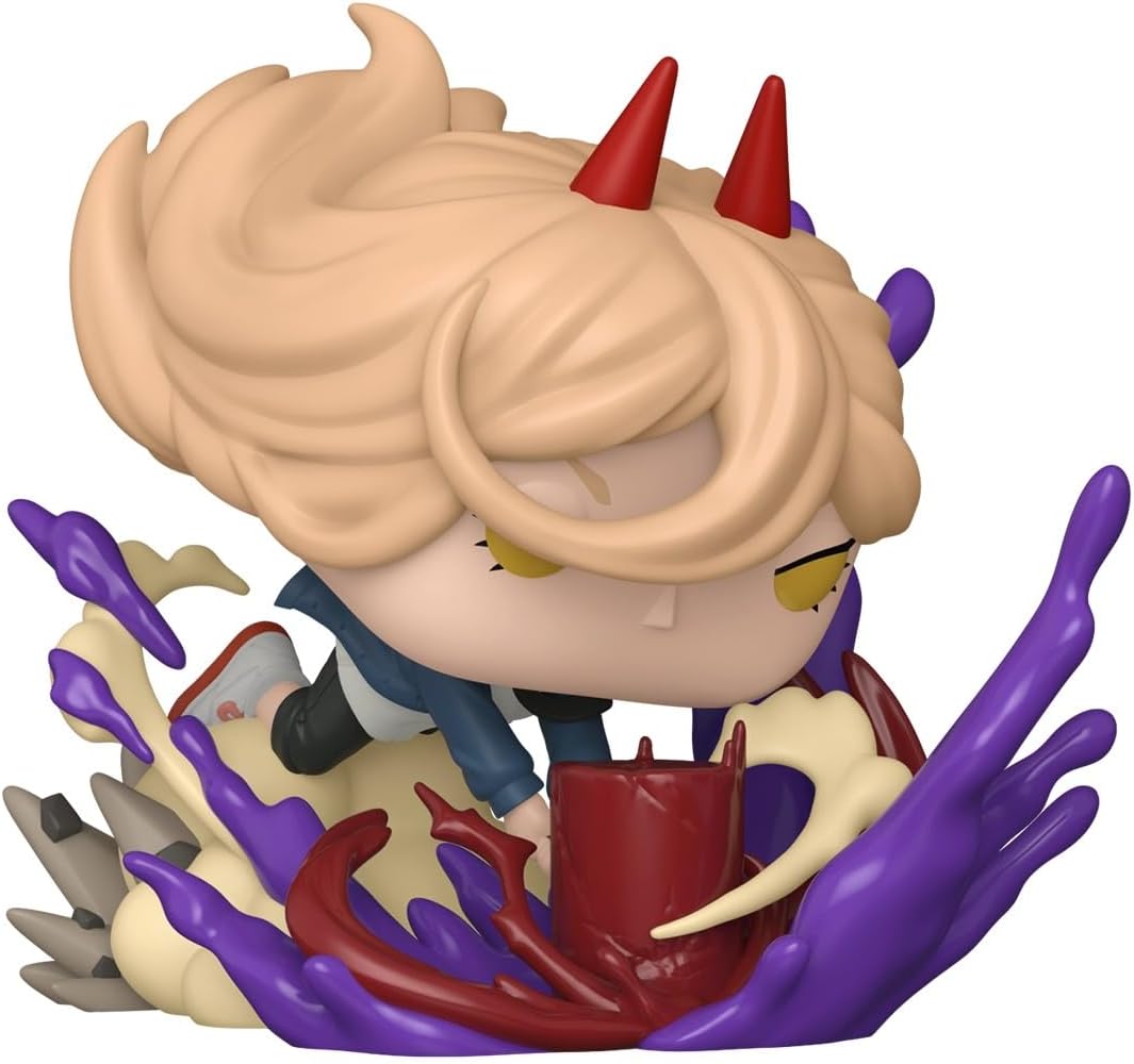 Funko Pop! Deluxe: Chainsaw Man - Power - (Blood Mallet) - Figura de vinil colecionável - Ideia para presente - Produtos oficiais - Brinquedos para crianças e adultos - Fãs de anime - Figura modelo para colecionadores e exposição