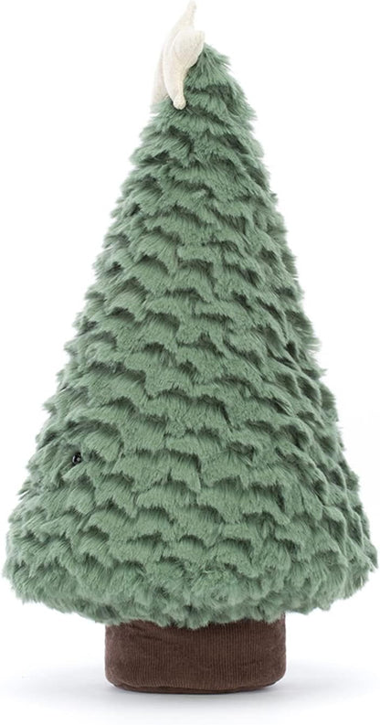 Jellycat Decoração de pelúcia colecionável para árvore de Natal Amuseable Blue Spruce