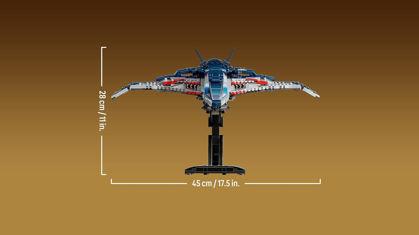 LEGO Marvel Vingadores: Era de Ultron Quinjet - Avião de Super-Herói com Moto e 5 Minifiguras, incluindo Homem de Ferro, Viúva Negra e Ultron - Presente para meninos a partir de 12 anos e fãs adultos - 76325