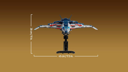 LEGO Marvel Vingadores: Era de Ultron Quinjet - Avião de Super-Herói com Moto e 5 Minifiguras, incluindo Homem de Ferro, Viúva Negra e Ultron - Presente para meninos a partir de 12 anos e fãs adultos - 76325