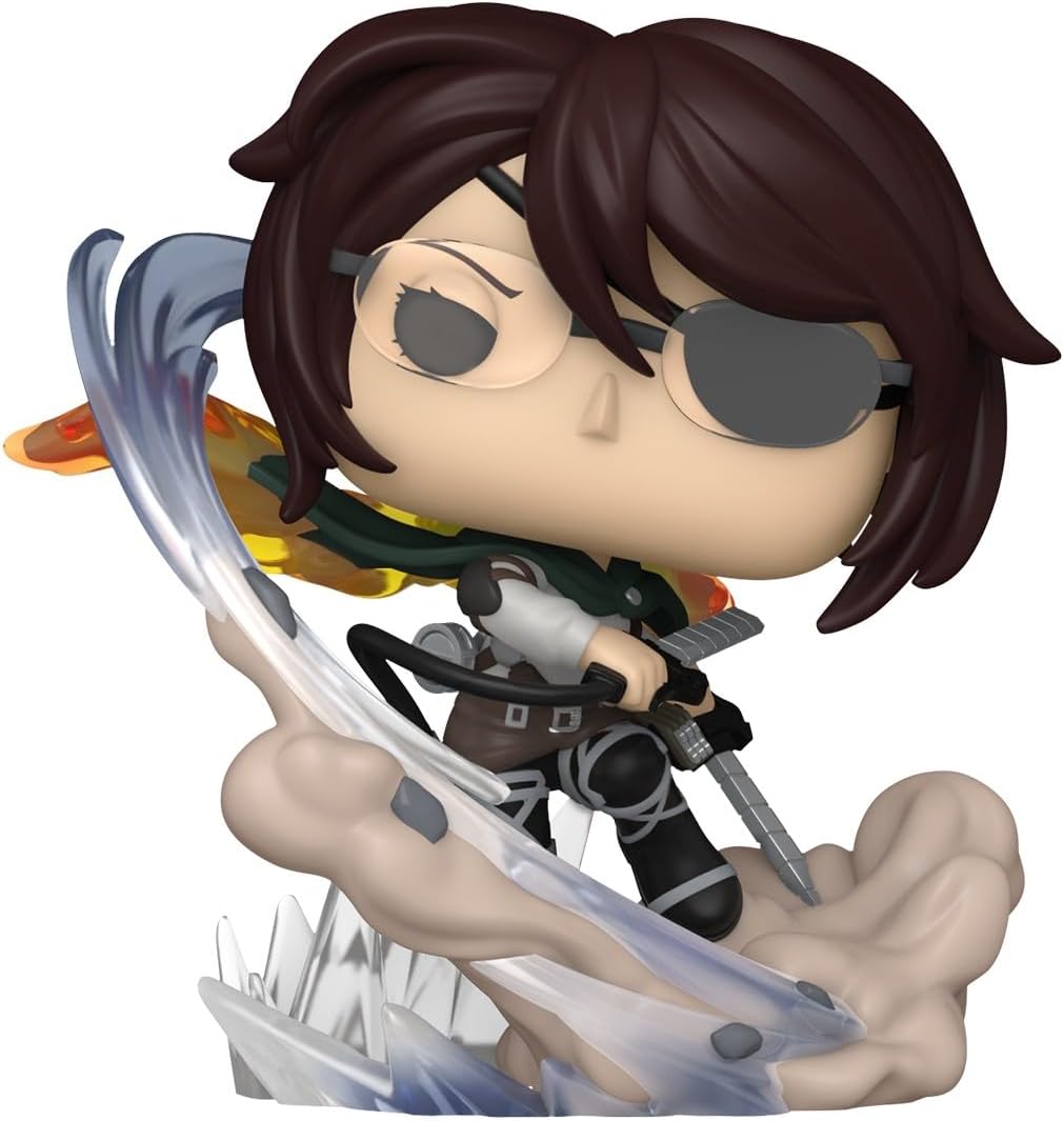 Funko Pop! Premium Animation: Attack on Titan - Hange Zoe - Figura de vinil colecionável - Ideia para presente - Produtos oficiais - Brinquedos para crianças e adultos - Fãs de anime - Figura modelo para colecionadores e exposição