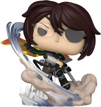 Funko Pop! Premium Animation: Attack on Titan - Hange Zoe - Figura de vinil colecionável - Ideia para presente - Produtos oficiais - Brinquedos para crianças e adultos - Fãs de anime - Figura modelo para colecionadores e exposição