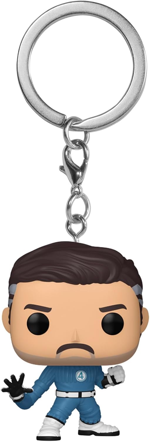 Chaveiro Funko Pop!: Quarteto Fantástico - Sr. Fantástico - (2025) - Sr. Fantástico - Quarteto Fantástico (2025) - Chaveiro Novidade - Mini Figura Colecionável - Presente de Natal - Ideia para Presente - Produtos Oficiais