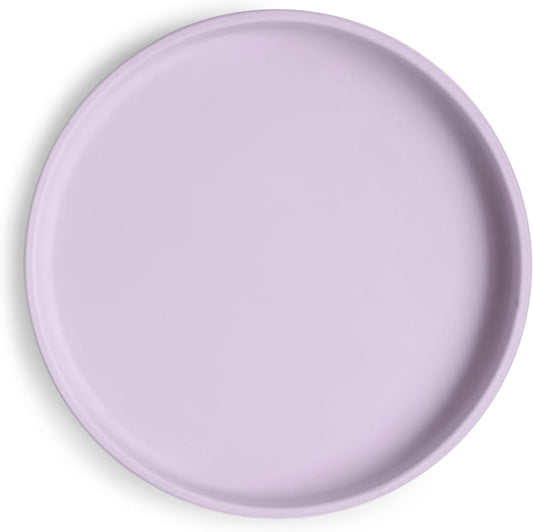 Mushie Prato de silicone antiderrapante com ventosa Classic para bebês e crianças pequenas | Silicone de qualidade alimentar | Pode ser lavado na lava-louças e usado no micro-ondas (Lilás suave)