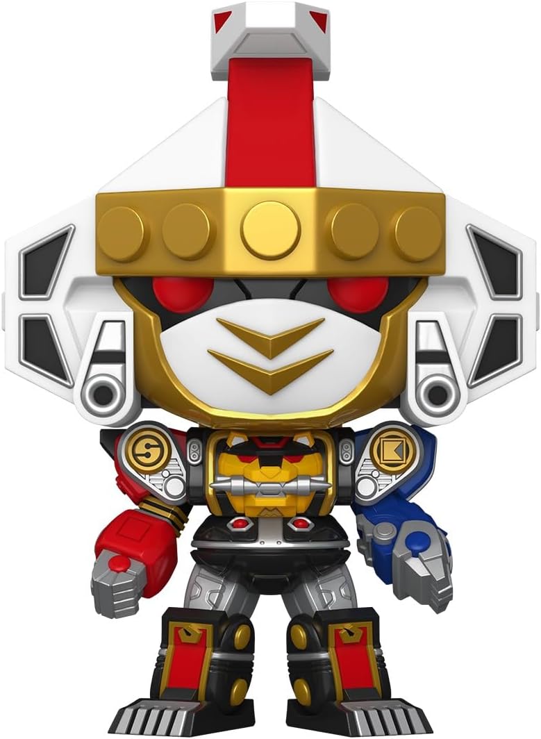 Funko Pop! Super: Mighty Morphin Power Rangers - Ninja Megazord - Metálico - Power Rangers - Filme - Figura de vinil colecionável - Ideia para presente - Produtos oficiais - Brinquedos para crianças e adultos - Fãs de cinema