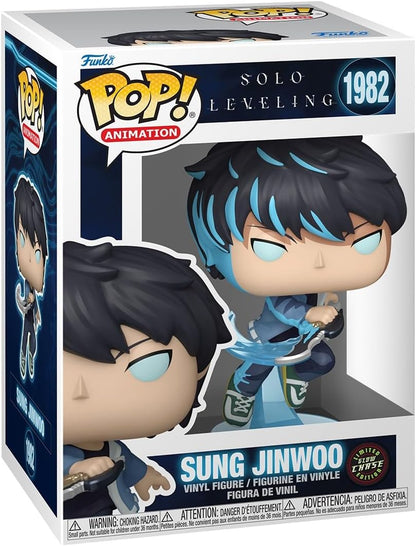 Funko Pop! Animation: Solo Leveling - Sung Jinwoo - Chances de 1/6 para a variante rara de Chase - Figura de vinil colecionável - Ideia para presente - Produtos oficiais - Brinquedos para crianças e adultos - Fãs de anime