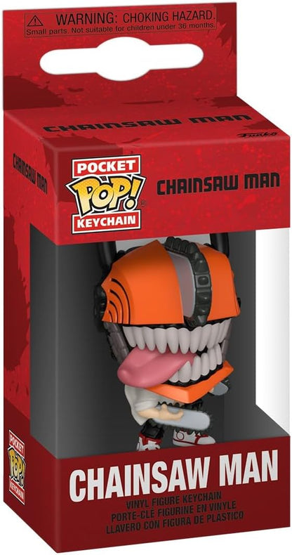 Funko Pop! Chaveiro Chainsaw Man - Chaveiro Novidade Chainsaw Man - Mini Figura Colecionável - Presente de Natal - Ideia de Presente - Produtos Oficiais - Fãs de Anime - Decoração de Mochila