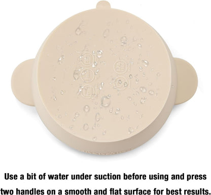 PandaEar Tigelas de silicone com ventosa para bebês | Conjunto com 3 tigelas com ventosa para bebês, crianças pequenas e bebês | Conjunto de tigelas para alimentação de bebês | Macias, seguras e livres de BPA,