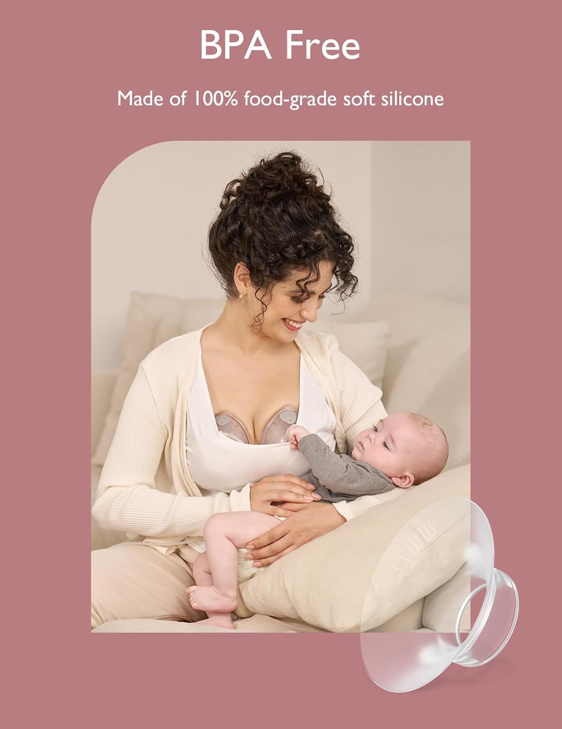 Momcozy Válvulas Duckbill somente para Momcozy V1/V2. Acessórios de substituição para bomba tira leite Momcozy V1/V2 original, pacote com 2