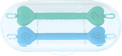 Dr. Talbot's Removedor de cera de ouvido e limpador nasal Safe para bebês - Sem BPA com estojo de viagem - Pacote com 2 - Menino