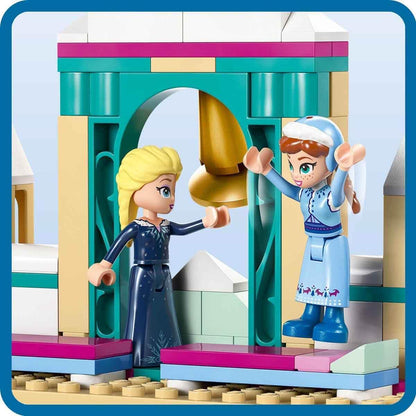 LEGO ǀ Disney Arendelle Frozen Castle Playset, brinquedo de construção de princesa para meninas de 5 anos ou mais, apresenta minibonecas Anna, Elsa, Olaf e uma figura de pinguim