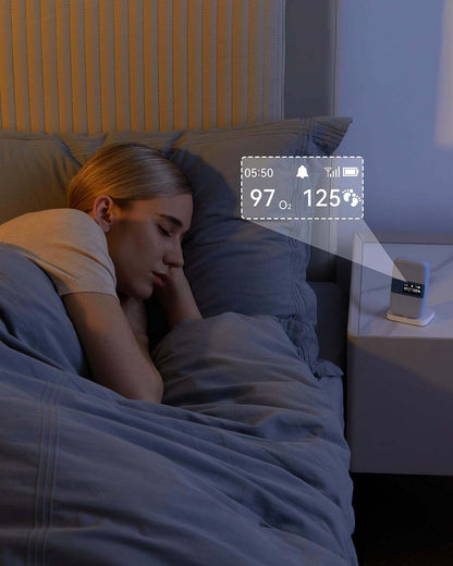 Oxímetro de pulso BabyO2 S2 para bebês, monitor de meia para dormir com estação base, monitoramento de saturação de oxigênio O2 em tempo real, frequência cardíaca, oxímetro para crianças de 0 a 3 anos