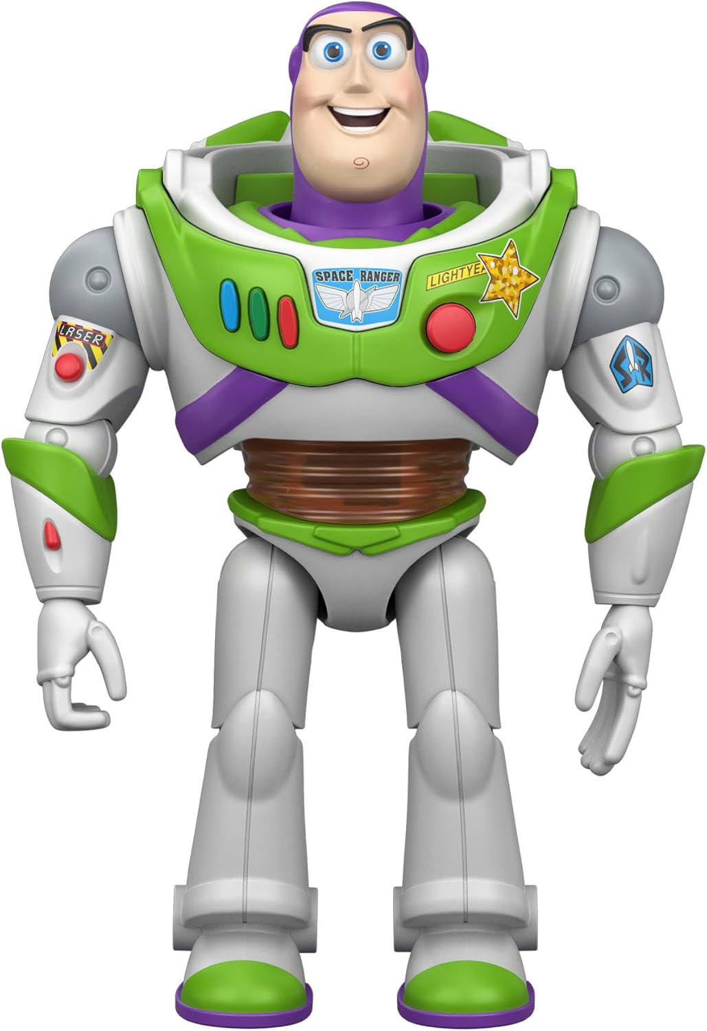 Mattel Figura interativa Buzz Lightyear de Toy Story 5 da Mattel Disney e Pixar, 18 cm (7 polegadas), com frases do filme e que interage com outros personagens da linha, JKV26