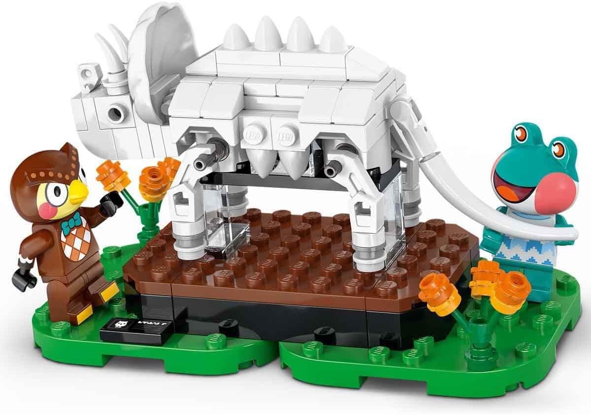 LEGO Animal Crossing Coleção Museu do Blathers - Brinquedo interativo com minifiguras do Blathers e da Lily, além de fósseis de dinossauro e acessórios - Presente gamer para meninas e meninos a partir de 7 anos - 77056