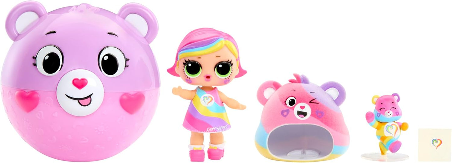 L.O.L. Surprise! Loves Care Bears Tots – Inclui 1 boneca, vem com roupas e acessórios, bola em formato de Ursinho Carinhoso, embalagem surpresa, colecione todas as 6 bonecas, cor roxa.