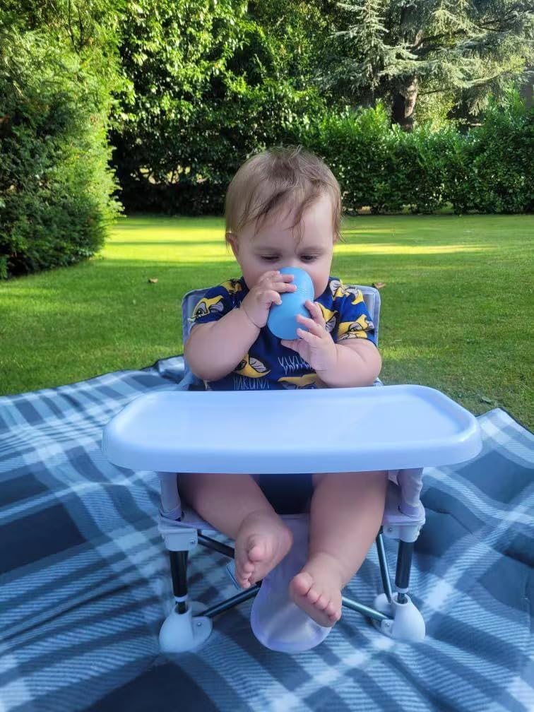 PandaEar Conjunto de 3 Copos de Silicone para Bebês a partir de 6 Meses, Copo Pequeno para Beber, Copo Aberto para Introdução Alimentar, Copos Antivazamento para Crianças Pequenas (Azul/Verde/Bege)