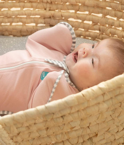 Love To Dream™ Swaddle UP™, Recém-nascido 2,2–3,8 kg – Rosa | Ajuste perfeito, promove uma rotina de sono saudável | 1,0 Tog Ideal para primavera e verão (20–24 °C) | Algodão lavável à máquina com zíper duplo