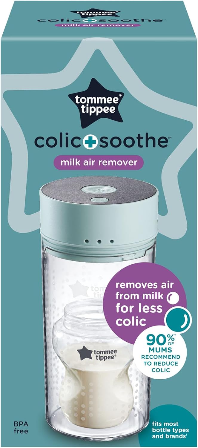 Tommee Tippee Colicsoothe, uma forma completamente natural e não invasiva de remover o ar do leite do bebê.