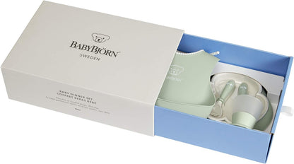 BabyBjörn Vajilla para bebé, 5 piezas, verde polvo