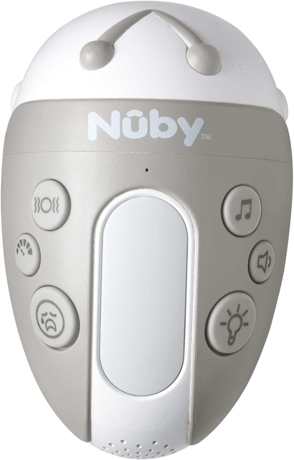 Nuby Cadeira de balanço para carrinho de bebê Jitterbug - 3 níveis de vibração | 20 sons suaves | Sensor de choro | Ajuste universal