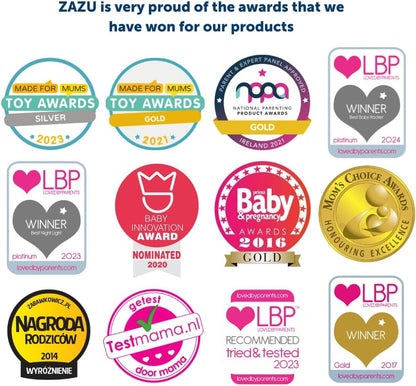 ZAZU Robby Baby Rocker - Cadeira de balanço automática para carrinho de bebê, força ajustável, temporizador de 40 minutos, sensor de choro, bateria de longa duração, resistente à água, ajuste universal