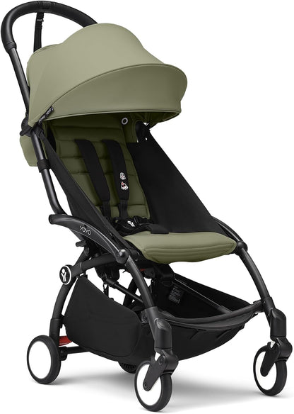 Stokke Carrinho de bebê YOYO3 compacto, dobrável e leve a partir de 6 meses, cor oliva