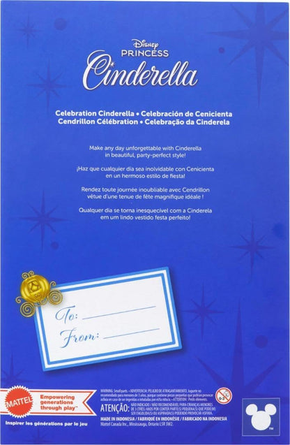 Mattel Boneca Colecionável Disney Princess Cinderela (Edição de Aniversário) da – Inspirada no Filme da Disney – Presente de Ocasião Especial para Crianças e Colecionadores
