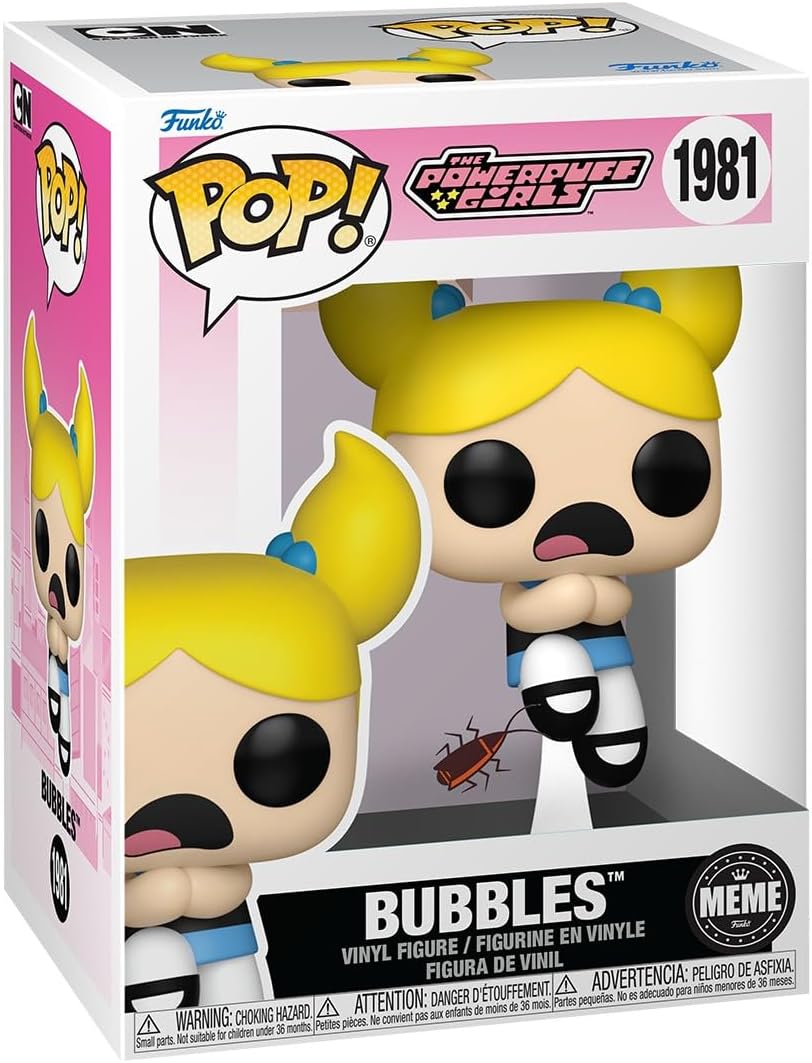 Funko Pop! Animation: Meme - Bubbles - As Meninas Superpoderosas - Figura de vinil colecionável - Ideia para presente - Produtos oficiais - Brinquedos para crianças e adultos - Fãs de TV - Figura modelo para colecionadores e exposição