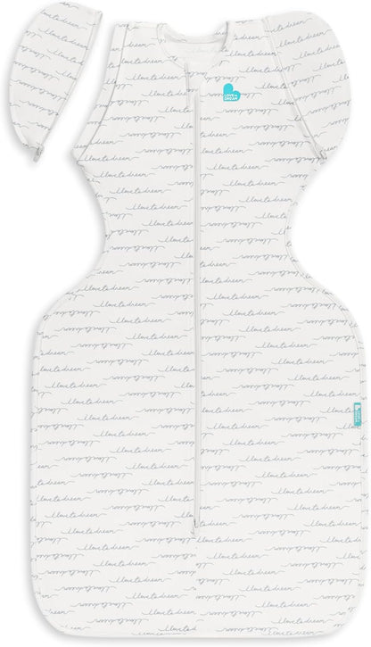 Love To Dream™ Saco de Transição Swaddle UP™, Grande (8,5–11 kg) – Branco | Ajuste perfeito com abas removíveis | 1.0 Tog | Ideal para primavera e verão (20–24 °C) | Algodão elástico lavável à máquina e zíper duplo