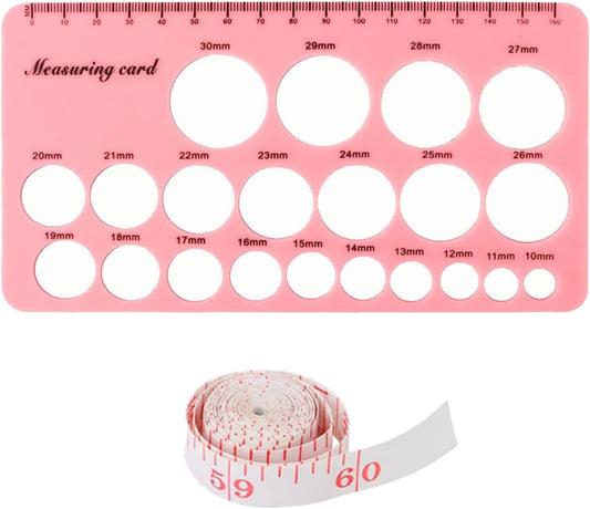 PandaEar Medidor de mamilos, medidor de tamanho de flange de bomba de amamentação, ferramenta de medição de silicone para novas mamães e mulheres que amamentam.