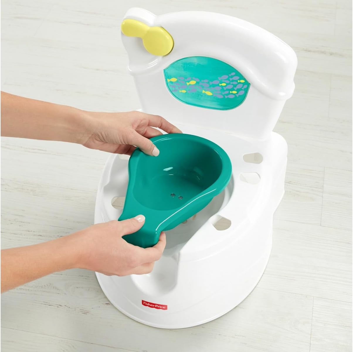 Penico Fisher-Price Sea Me Flush - Edição Somente Sons, cadeirinha de treinamento com sons e luzes para bebês e crianças pequenas, GWD37