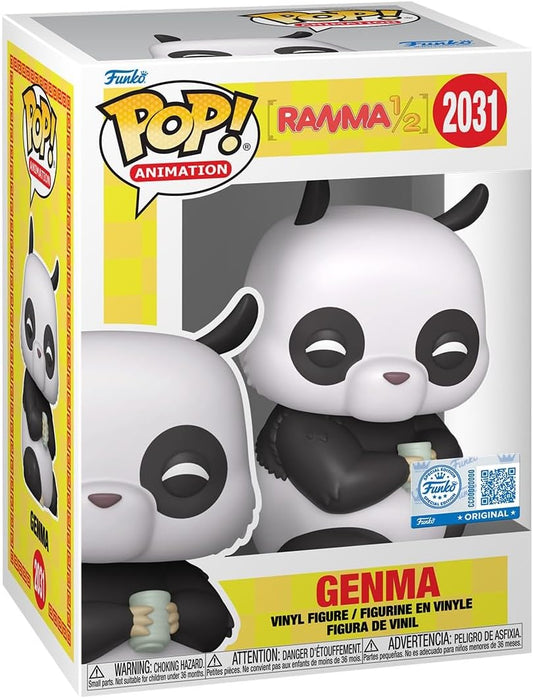 Funko Pop! Animation: R1/2 - Genma - Gebma - (Panda) - Ranma 1/2 - Exclusivo da Amazon - Figura de vinil colecionável - Ideia de presente - Produtos oficiais - Brinquedos para crianças e adultos - Fãs de anime