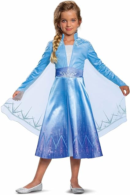 DISGUISE  Disney Official Deluxe Frozen Elsa Dress Up para meninas, fantasia de Frozen para crianças, fantasias de princesa para meninas, fantasias do Dia Mundial do Livro para meninas
