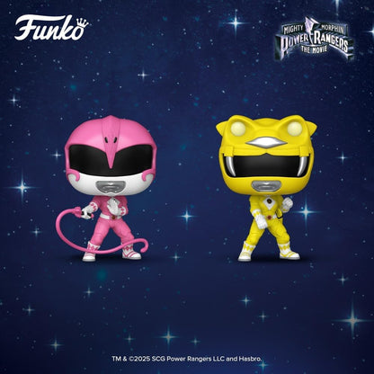 Funko Pop! Filmes: Mighty Morphin Power Rangers - Ranger Rosa - Figura de Vinil Colecionável - Ideia para Presente - Produtos Oficiais - Brinquedos para Crianças e Adultos - Fãs de Cinema