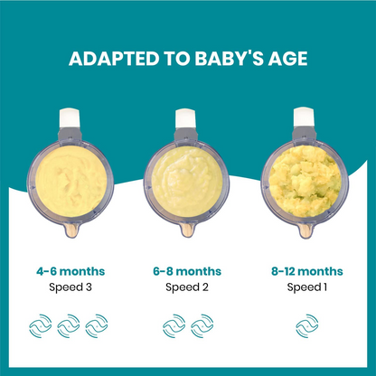Babymoov Nutribaby Plus 6 em 1 Baby Food Maker, liquidificador e vaporizador de comida para bebê