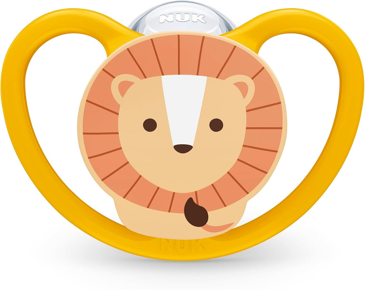 NUK Chupetas Perfect Match Air | 18-36 Meses | Chupetas Ortodônticas que Permitem a Circulação de Ar e Previnem Irritações pela Saliva | 95% de Aceitação pelos Bebês** | Leão e Zebra | 2 Unidades