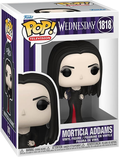 Funko Pop! TV: Wednesday - Morticia - Figura de Vinil Colecionável - Ideia de Presente - Produto Oficial - Brinquedos para Crianças e Adultos - Fãs da Série - Figura para Colecionadores e Exibição