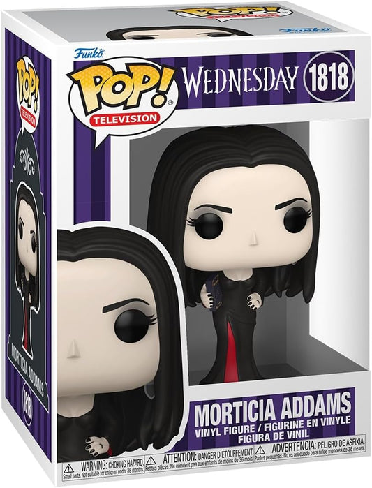 Funko Pop! TV: Wednesday - Morticia - Figura de Vinil Colecionável - Ideia de Presente - Produto Oficial - Brinquedos para Crianças e Adultos - Fãs da Série - Figura para Colecionadores e Exibição
