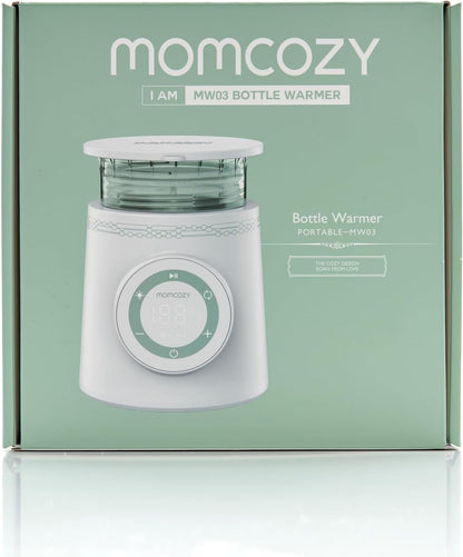 Momcozy Aquecedor de mamadeiras portátil para passeios e viagens, aquecimento rápido com controle inteligente de temperatura, camada dupla à prova de vazamento, carregável com USB para Philips Avent, Tommee Tippee, Comotomo
