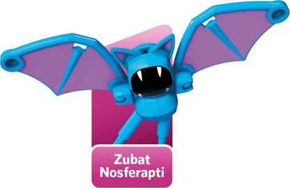 MEGA Brinquedos de Montar e Figuras de Ação Pokémon, Pacote Poké Bola com Pikachu, Magikarp, Cubone, Zubat e 5 Poké Bolas Diferentes, GHP85